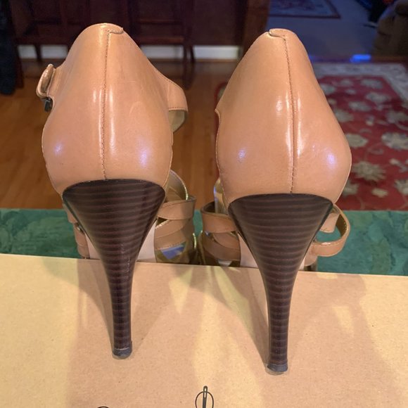 Cole Haan | Shayna Tan Strappy Sandal Heels 11 B - Picture 6 of 6